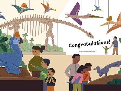 At the Natural History Museum animals children childrens book illustration childrens books dinosaurs illustration kid lit kidlitart museum natural history museum nature