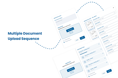 Multiple Document Upload Sequence app design figma multiple upload popup product design sequence ui design upload sequence webdesign