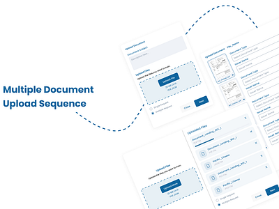 Multiple Document Upload Sequence app design figma multiple upload popup product design sequence ui design upload sequence webdesign