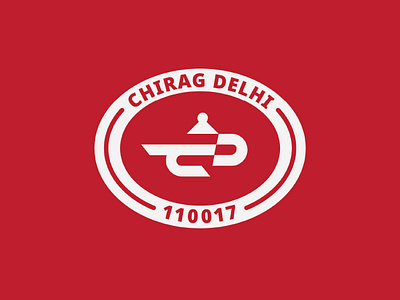 Logo for Chirag Delhi, a locality in New Delhi, India. branding city citylogo cretalyst design graphic design hardik singh identity logo town vector
