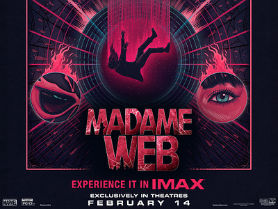 Madame Web draw drawing illustration madame web marvel movie poster movie poster art poster art poster design sony spider