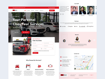 Taxiwolf - Taxi and Car Rental branding cab hero page landing page new ride share taxi taxi hire trend uber ui user interface webdesign website