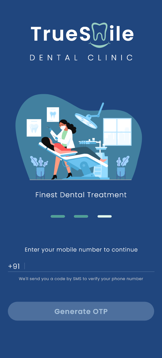 Onboarding adobexd app application carousel clinic contact dental dentist design figma illustration login mobile onboarding otp ui