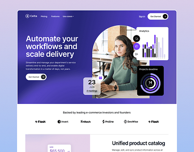 SaaS Website Design analytics business ecommerce marketing tool saas small business startup uiux user interface web design