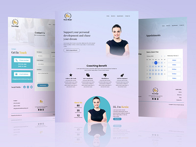 Consultancy Website UI Design | Landing Page animation branding design figma graphic design logo ui uiux