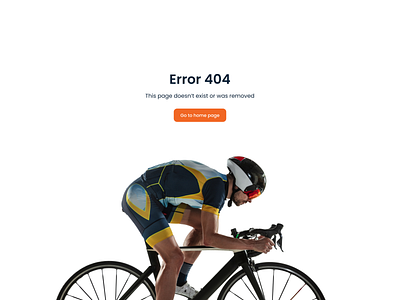 404 page for a cycling company 404 cycling company landing page mistake page page 404 ux ui design web design
