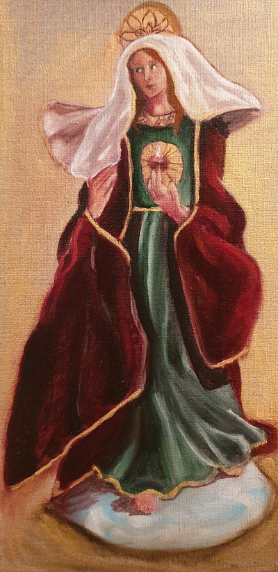 Virgin from spain artwork illustration painting peinture