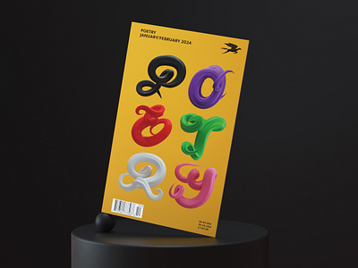 Poetry Magazine Cover (4/5) 3d 3dillustration artdirection balance colors design digitalart editorial illustration equlibrium illustration illustrator modeling photoshop shapes