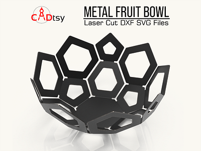 Metal Fruit Bowl DXF / SVG Files, Laser / Plasma Cutting Files creative metal designs.
