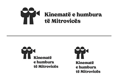 Kinemate e humbura te Mitrovices branding graphic design identity illustration logo minimal monogram type vector