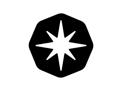 Space Start branding compass design east logo north south space star west