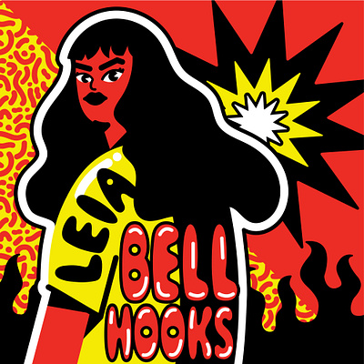 read bell hooks 2d alternative bell hooks feminism flat girl illustration politics