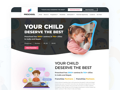 Pre School branding graphic design logo ui