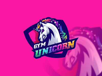 Unicorn brand branding design forsale graphic design gym horse logo sport unicorn vector