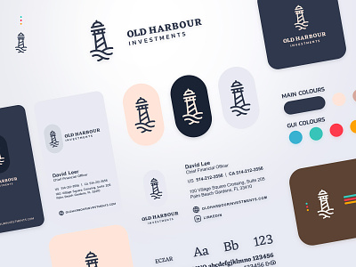 Old Harbour Investments brand design branding graphic design logo product design vector