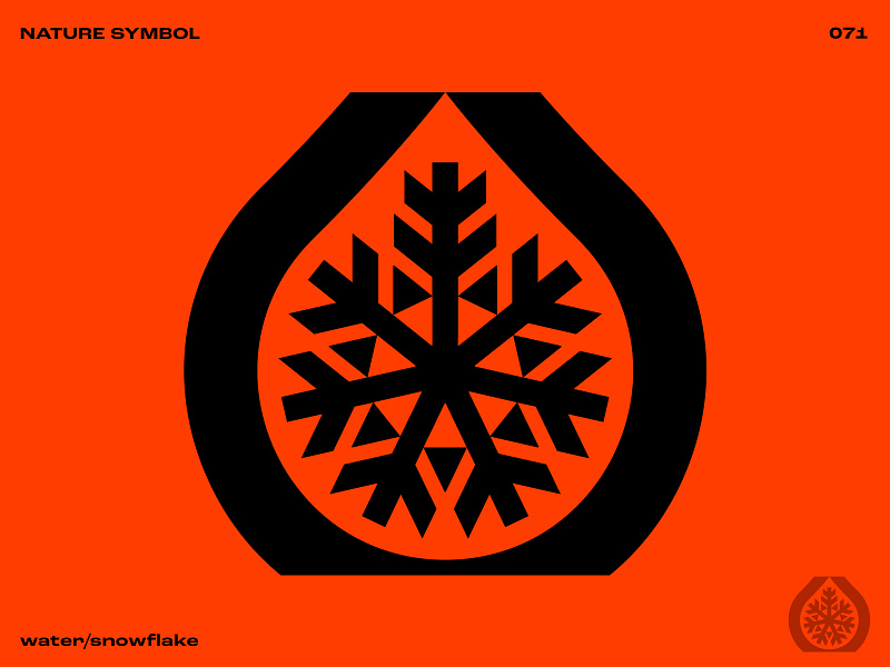 Nature symbol 071 black ice bold logo caution drop emblem ice icon iconography logo nature ocean road sign safety sigil signage snow snowflake symbol water winter