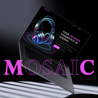 Just a header design! attractive beautiful design branding design header mosaic music ui uiux ux web design website