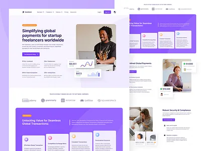 Sendment: Landing Page Design design graphic design landing landing page ui web web design website