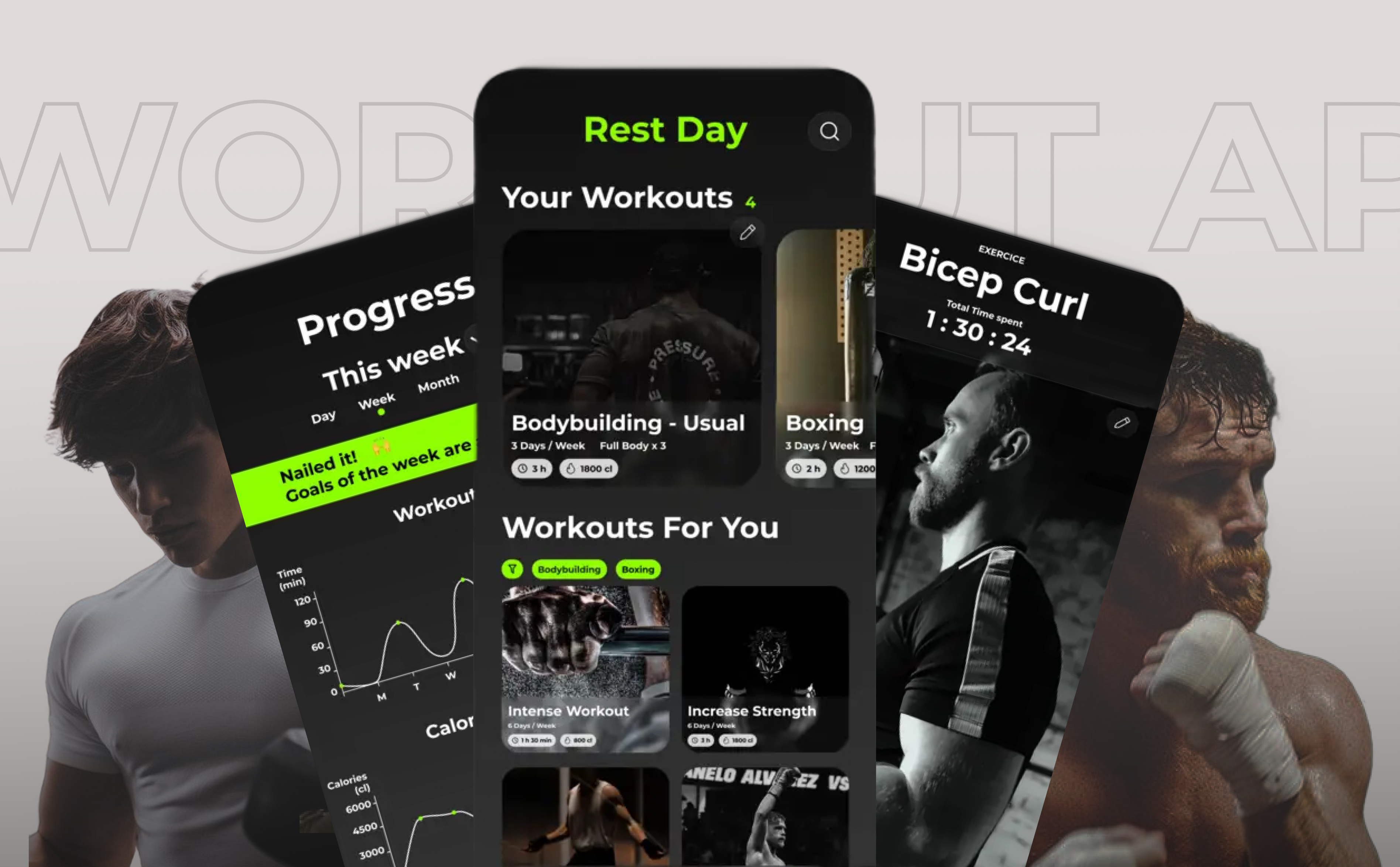 DailyUI Day 041 - Workout App dailui 41 workout dailyui dailyui 41 dailyui exercise exercise app fitness app gym workout app workout app workout ui app workout ui design