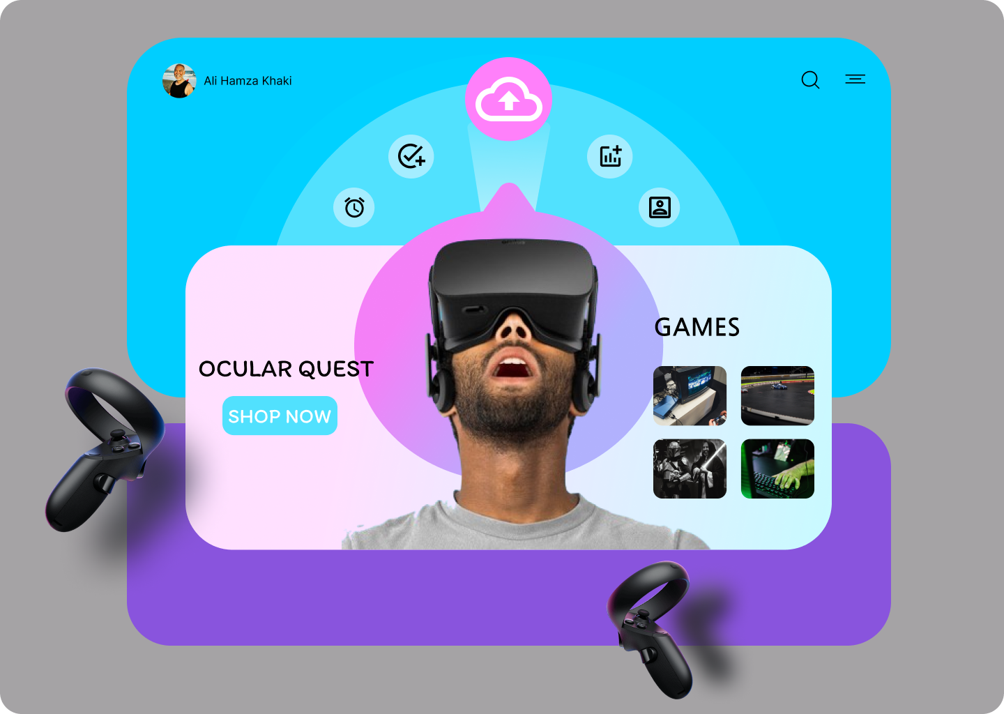 Ocular 3D Experience 3d animation branding design graphic design illustration logo motion graphics ui vector