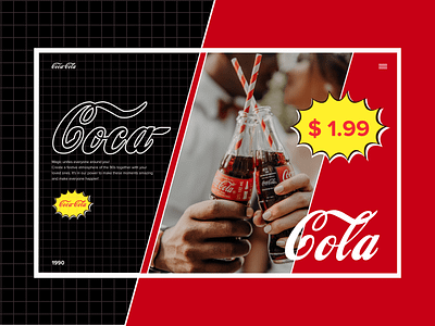 Coca-Cola de design figma graphic design illustration logo photoshop ty ui