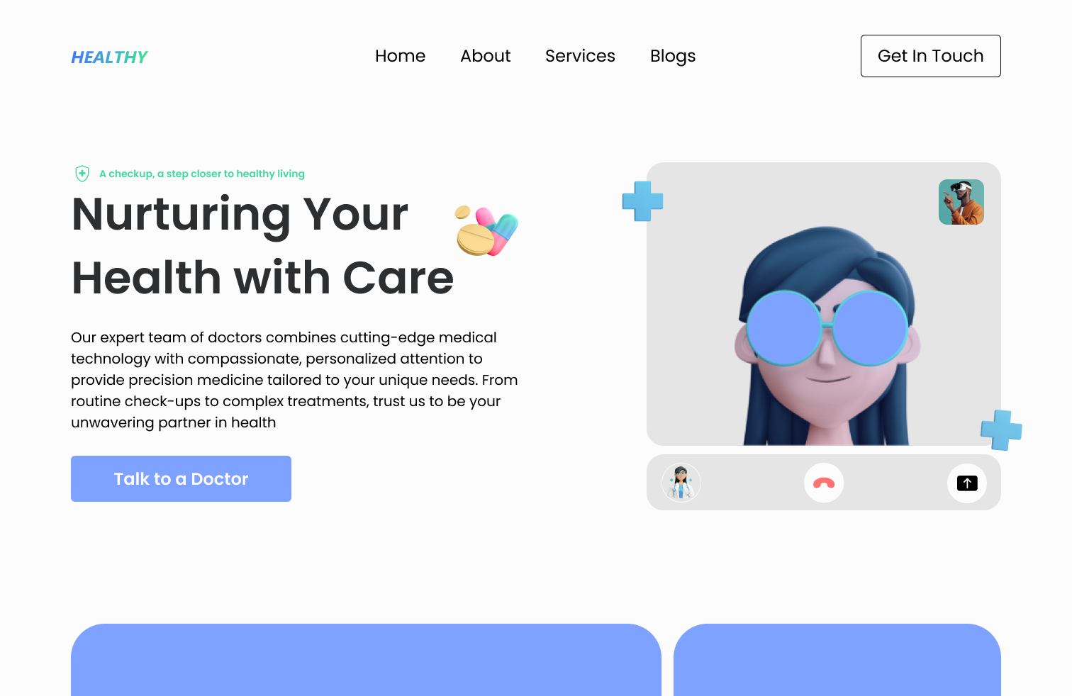 HEALTHY Webpage by Malik Mudathir on Dribbble