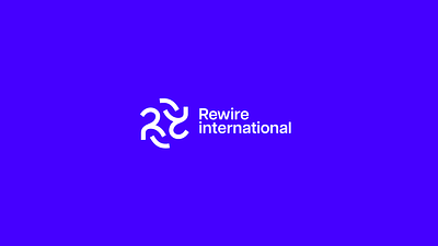 Rewire international development logo monogram r training