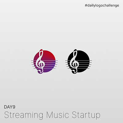 Day 9 | Streaming Music Startup | Daily Logo Challenge dailylogochallenge day9 design graphic design logo