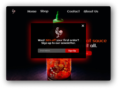 Pop-up Overlay - #DailyUI Challenge branding pop up pop up overlay ui web design