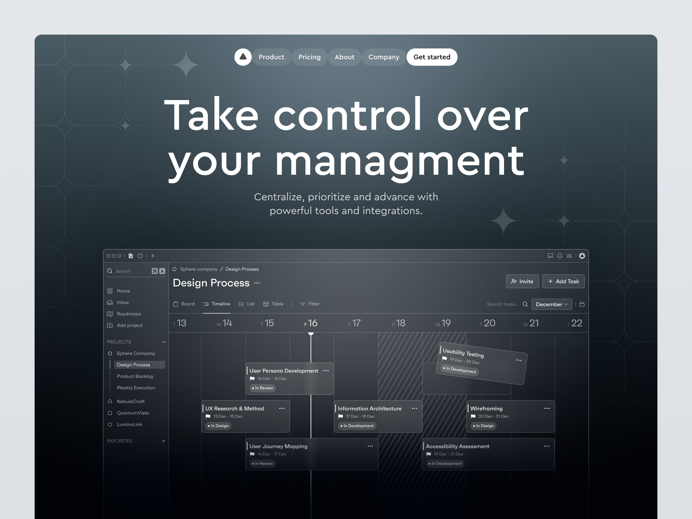 Landing / task management / dashboard concept dashboard design figma first screen landing page saas dashboard saas design task task dashboard task management ui uiux userexperience visual identity visual style web web app webdesign website app