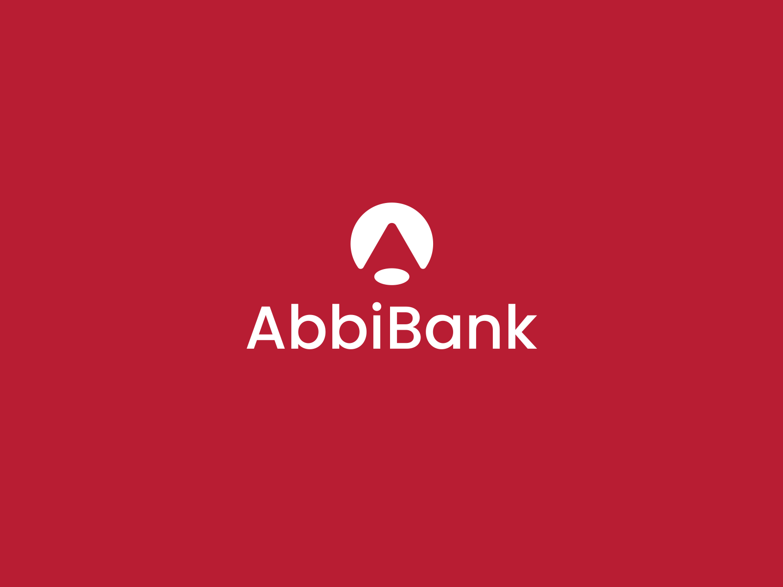 AbbiBank arrow bank logo money montain red up