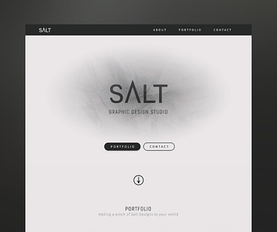 Amateur Portfolio Website Design graphic design logo portfolio saltdesigns simpledesign ui ux webdesign website