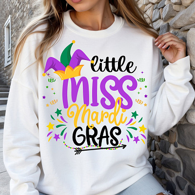 Little Miss Mardi Gras T-shirt family t shirt t shirt t shirt design