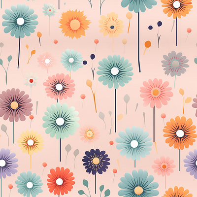 Seamless Floral Repeat Pattern art work design floral graphic design illustration pattern seamless pattern tiny