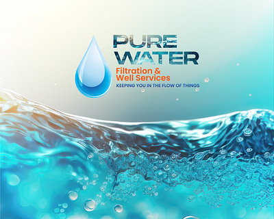 Pure Water | Logo Design branding graphic design logo