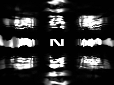 N monogram 3d branding experimental graphic design logo minimal monogram n norbert kowalczyk waves