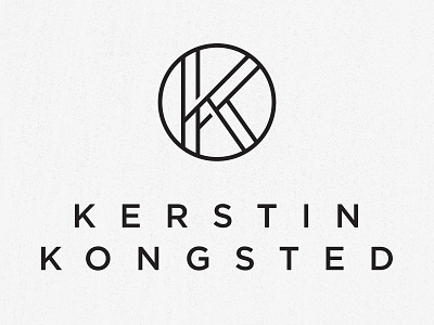 Kerstin Kongsted logo brand design branding clean design graphic design logo logo design nordic typography