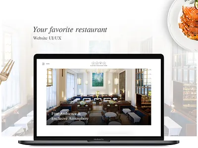Epicurean Elegance: Restaurant Landing Page landingpage restaurant ui uiux web design website