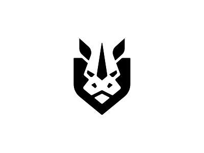 Rhino Shield Logo animal logo design elegant icon logo logo design logodesign minimal minimalist logo modern logo power rhino rhino logo rhinoceros shield shield logo strong technology