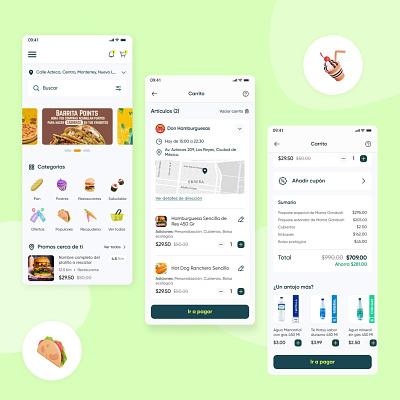Food Delivery Mobile App UI UX Design 🍕 app food mobile restaurant ui ux