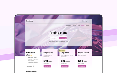Pricing Page for Learning Management System 💫 design pricing pricing page pricing section ui ui design ux uxui web webdesign