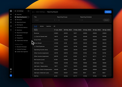 Full screen mode for apps with large tables analytics animation ant design breadcrumbs dark mode dashboard data design system figma full screen ia ibm information architecture menu responsive settings stripe table ui ux