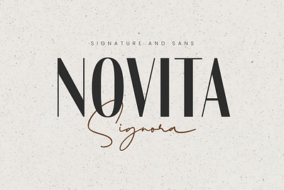 Novita Signora - Font Duo app branding design graphic design illustration logo typography ui ux vector