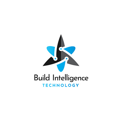 Build Intelligence Technology 3d animation best bold branding classic clean creative graphic design logo minimal morden simple strong ui unique