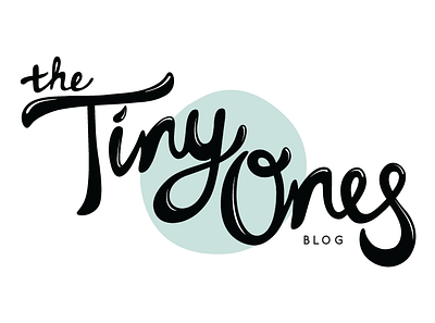 Tiny Ones Blog branding illustration logo