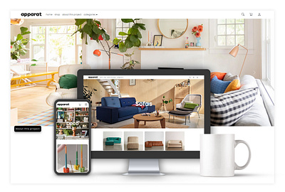 Apparat Interior Design Store development e commerce frontend retail ui ux web design