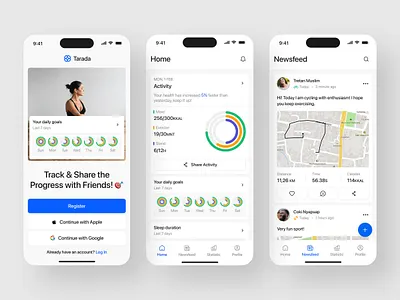 Tarada - Health Tracker App activity calories daily task exercise fitness gym health health app health care healthcare healthy hospital mobile nutrition sport track tracker tracker app tracking workout