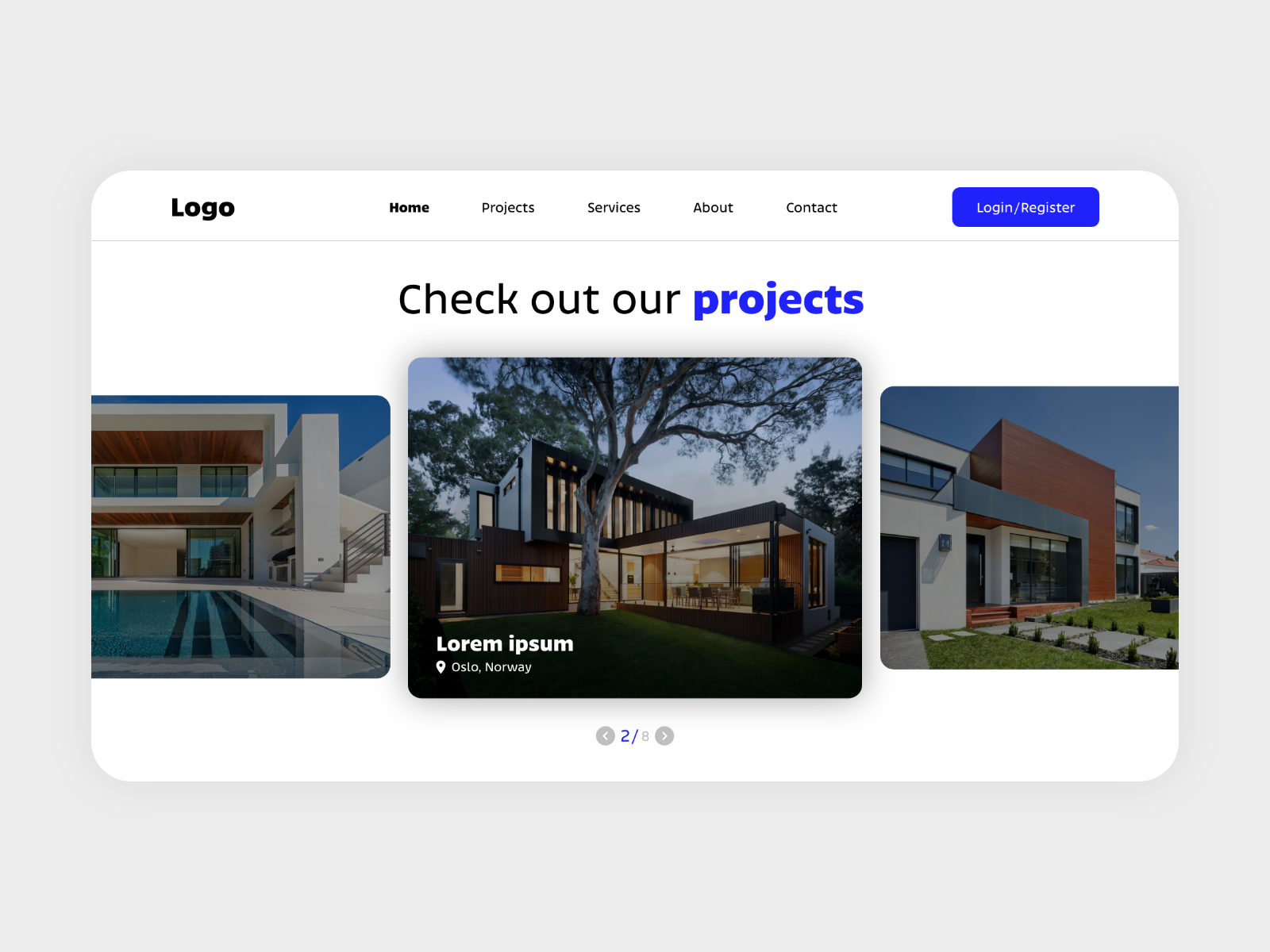 #DailyUI #072 - Image Slider 072 architecture carrousel daily ui design image slider photos site slider ui website