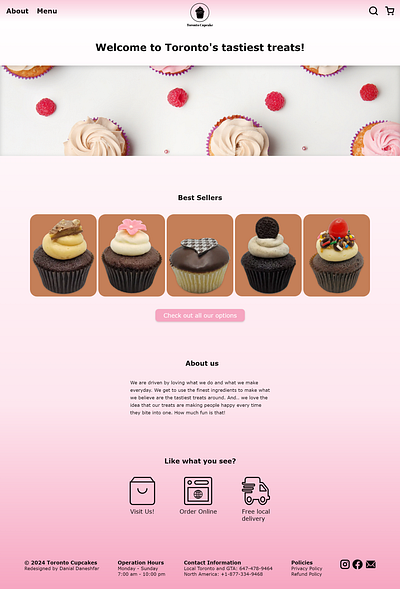 Toronto Cupcake Redesign