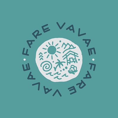 Fare Vavae: Secondary Logo bora bora branding french polynesia graphic design illustration logo maldives secondary logo tahiti